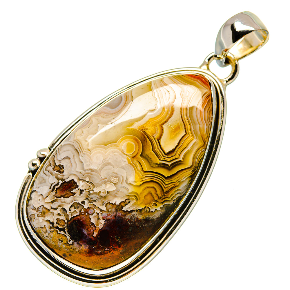 Laguna Lace Agate Pendants handcrafted by Anasilvercos - PD755849