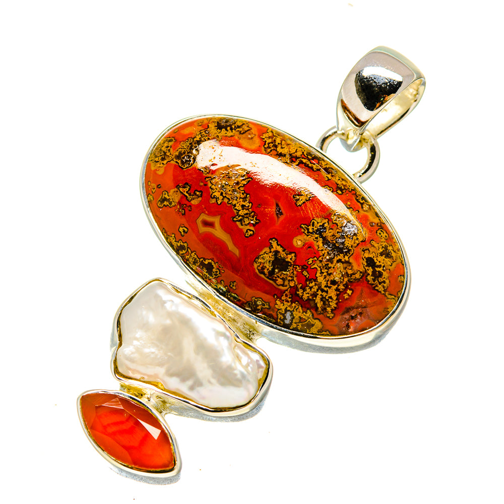 Moroccan Agate Pendants handcrafted by Anasilvercos - PD755859