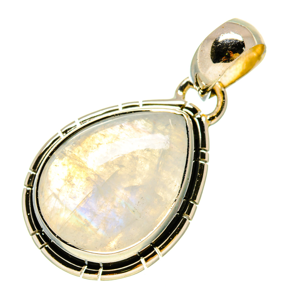 Rainbow Moonstone Pendants handcrafted by Anasilvercos - PD755892