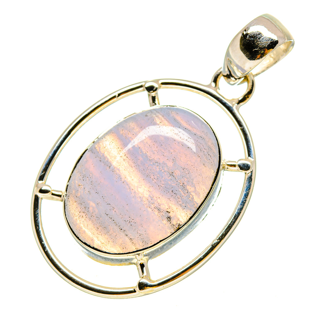 Blue Lace Agate Pendants handcrafted by Anasilvercos - PD755897