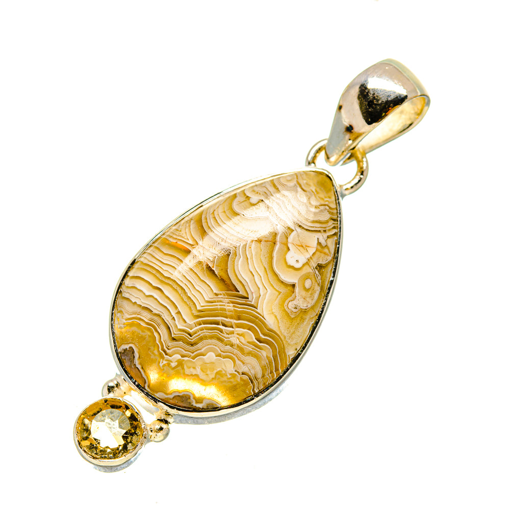 Laguna Lace Agate Pendants handcrafted by Anasilvercos - PD755902