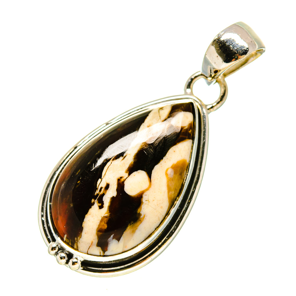 Peanut Wood Jasper Pendants handcrafted by Anasilvercos - PD755907