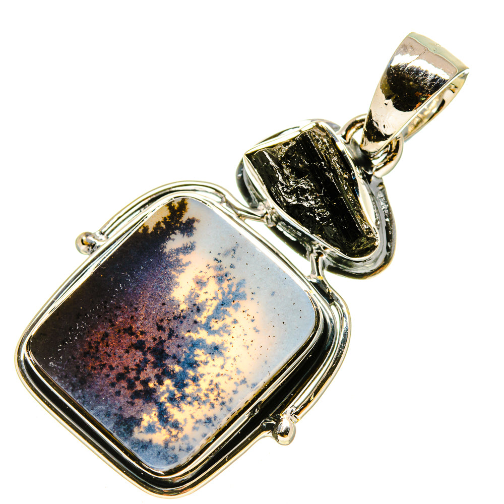Scenic Dendritic Agate Pendants handcrafted by Anasilvercos - PD755924