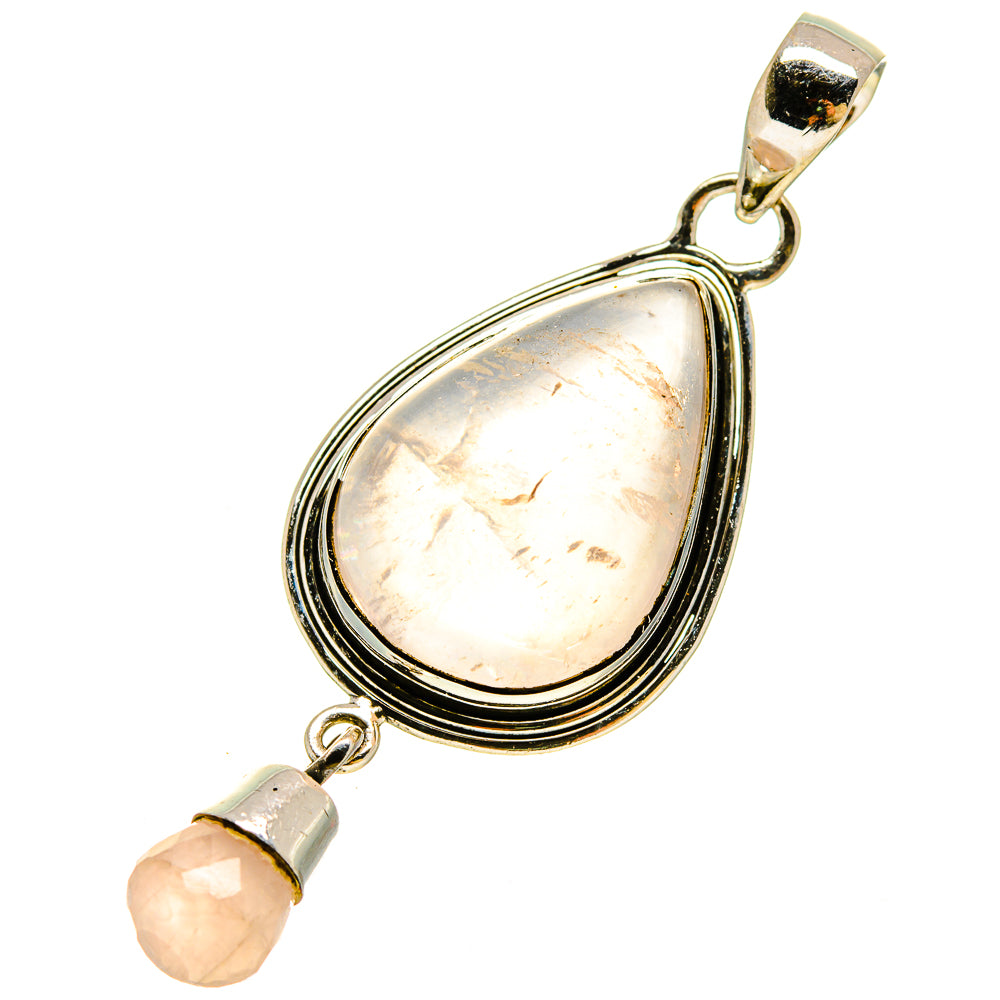 Rose Quartz Pendants handcrafted by Anasilvercos - PD755934