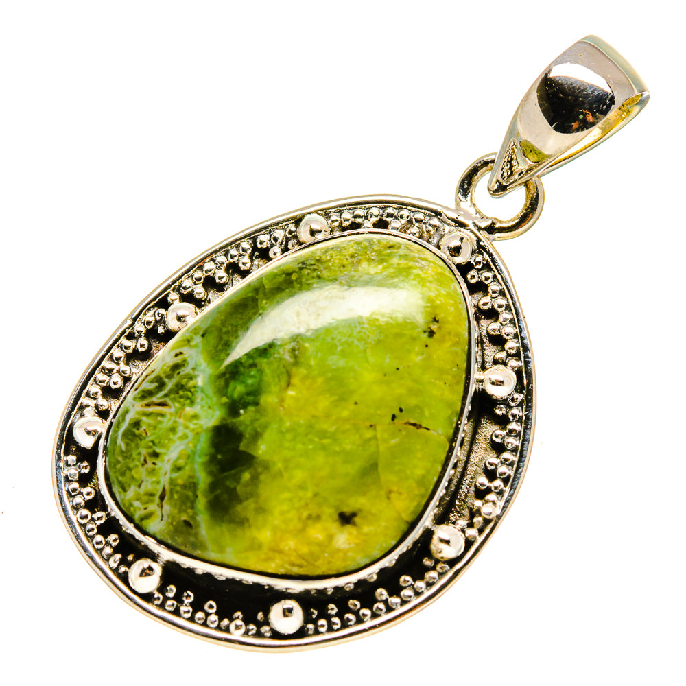 Australian Green Opal Pendants handcrafted by Anasilvercos - PD755968