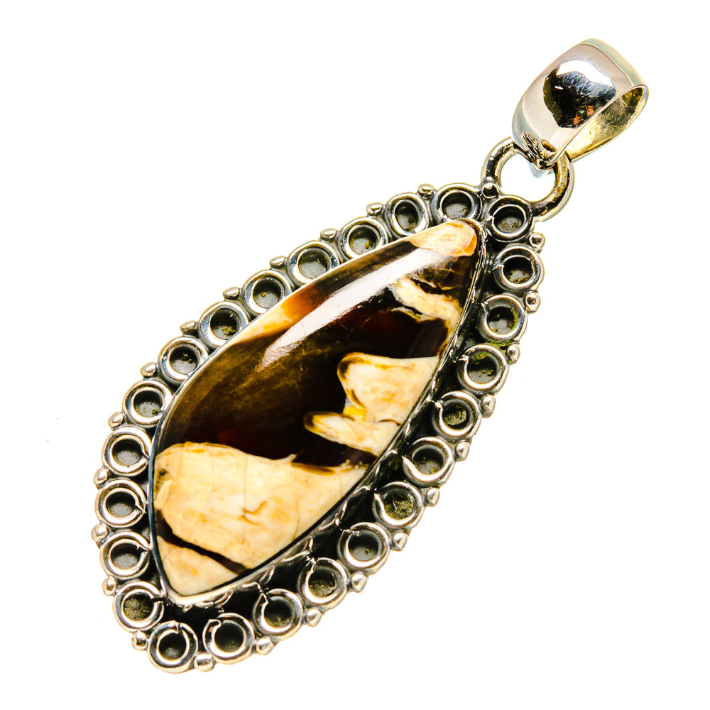 Peanut Wood Jasper Pendants handcrafted by Anasilvercos - PD755998