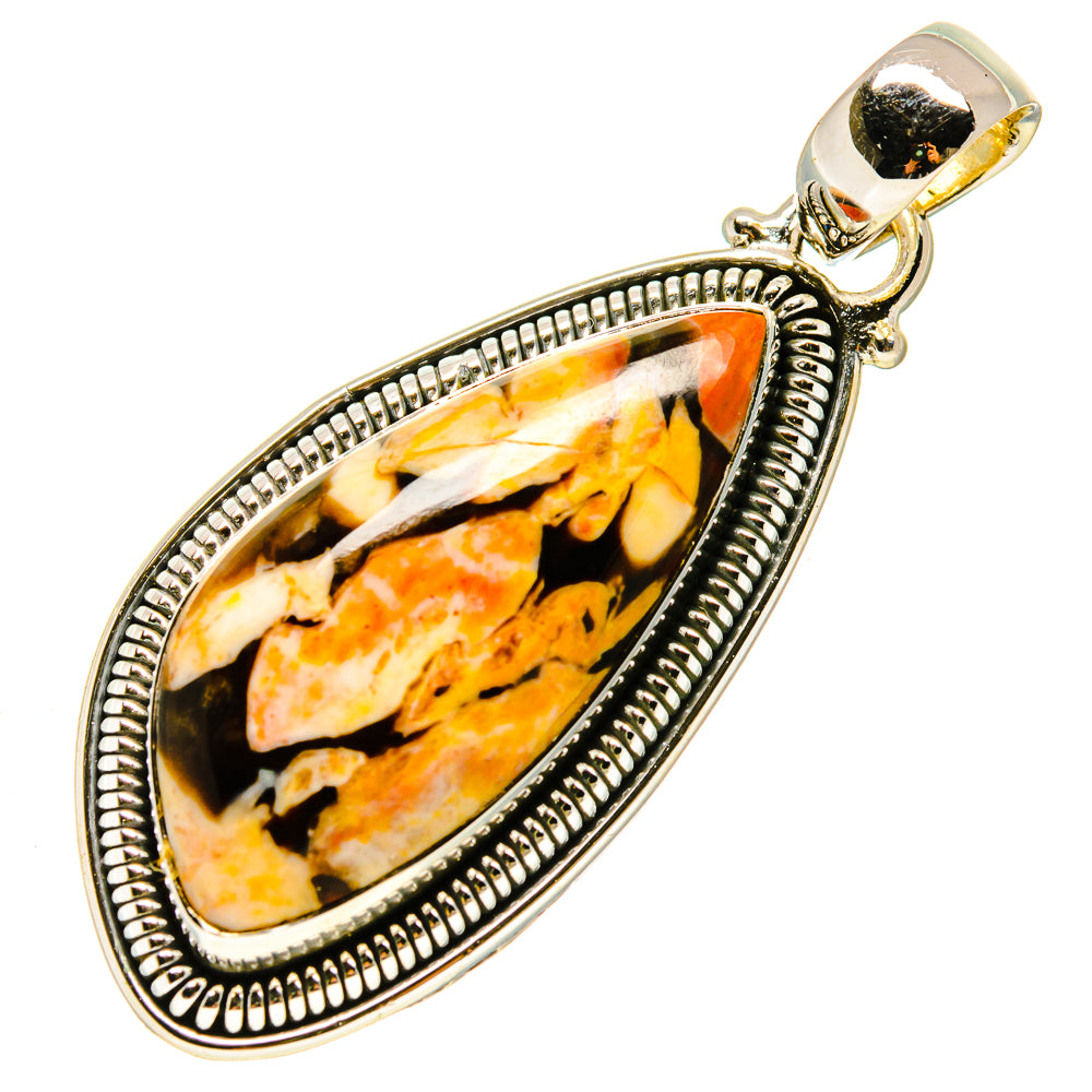 Peanut Wood Jasper Pendants handcrafted by Anasilvercos - PD756000