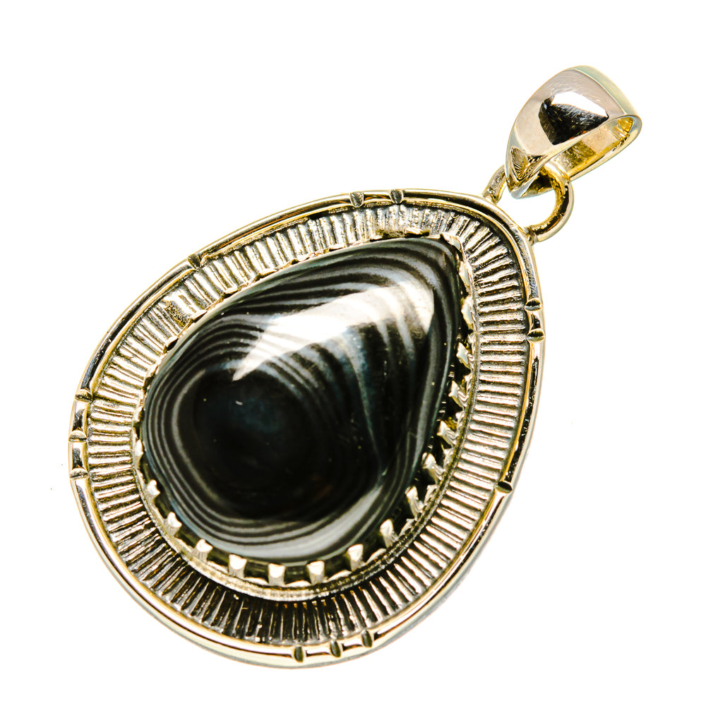 Psilomelane Pendants handcrafted by Anasilvercos - PD756013