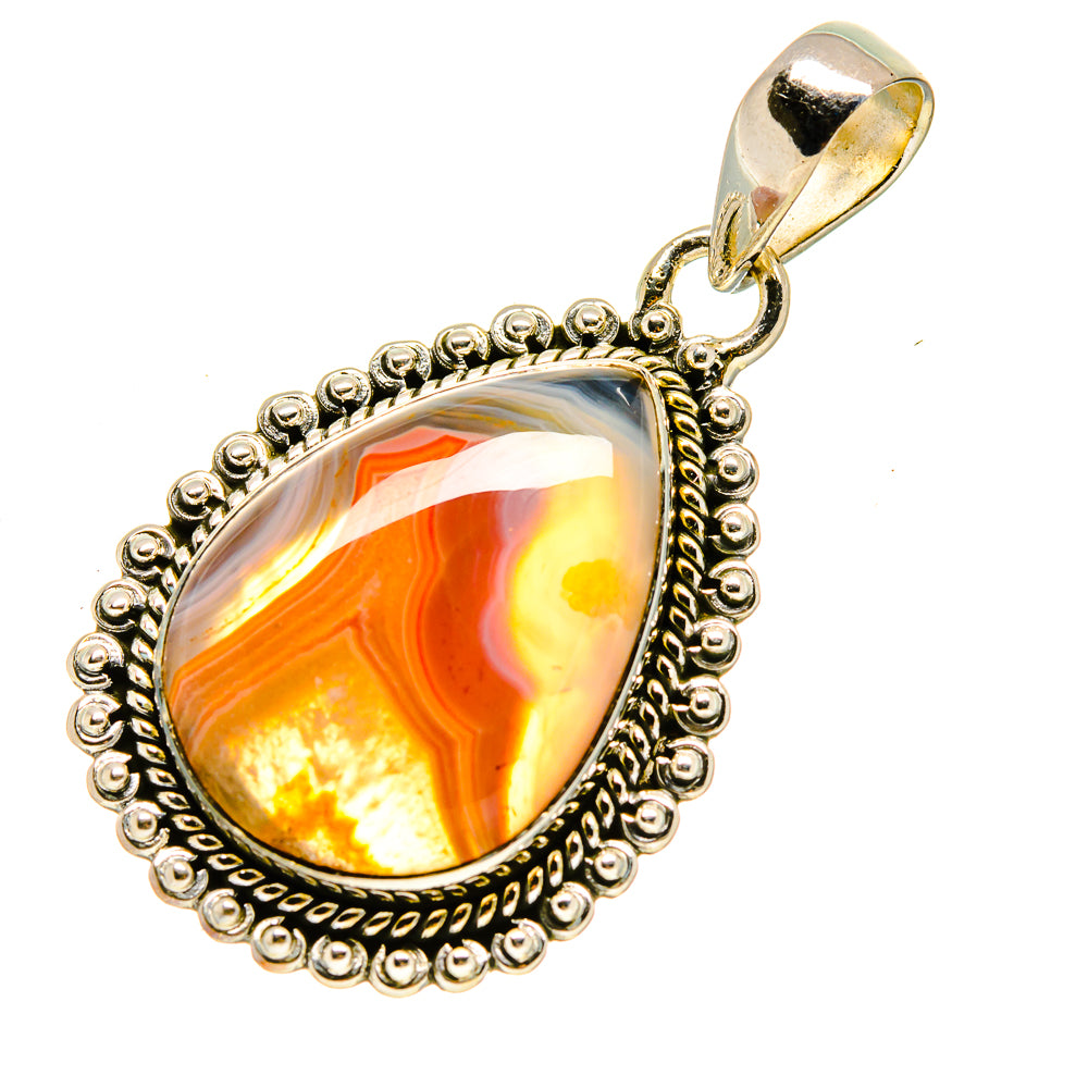 Botswana Agate Pendants handcrafted by Anasilvercos - PD756023