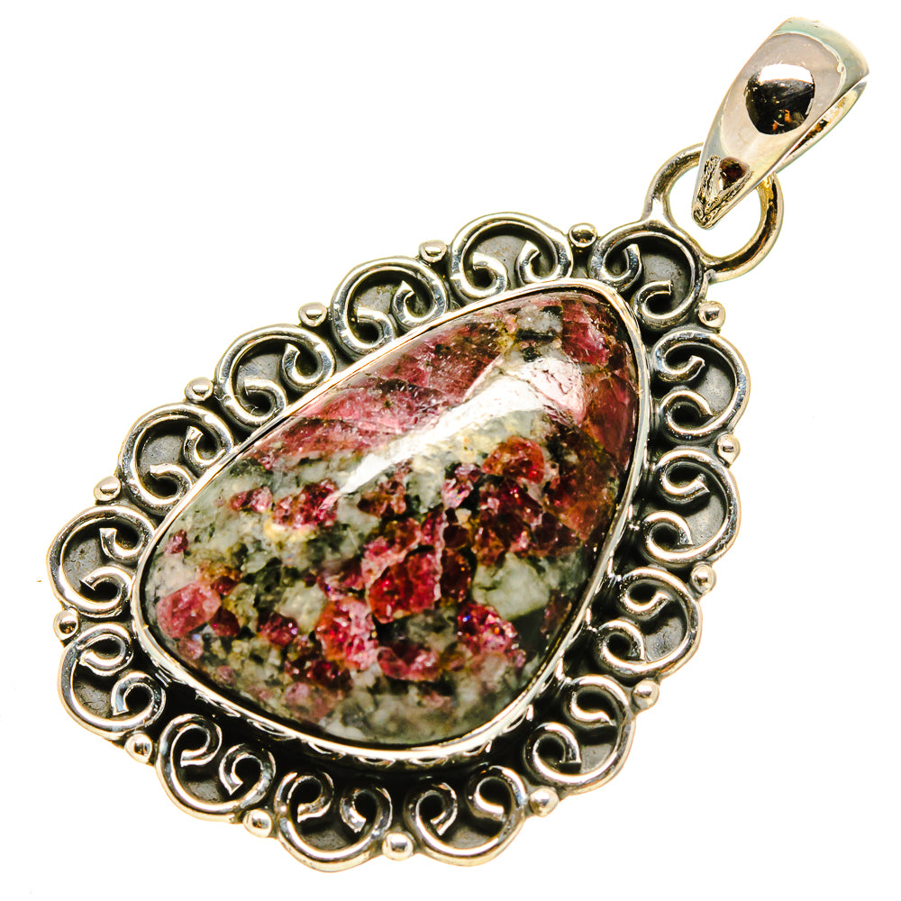 Russian Eudialyte Pendants handcrafted by Anasilvercos - PD756039