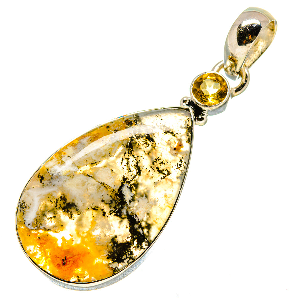 Plume Agate Pendants handcrafted by Anasilvercos - PD756059