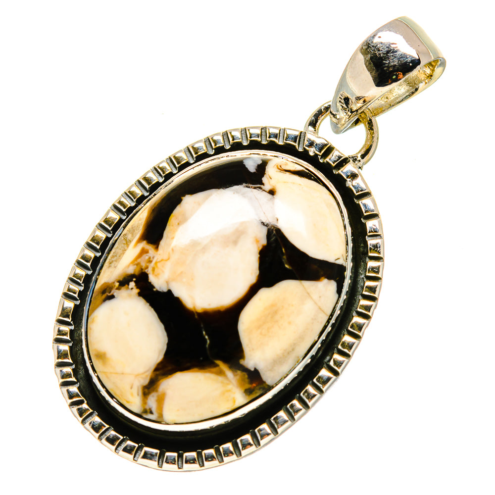 Peanut Wood Jasper Pendants handcrafted by Anasilvercos - PD756060