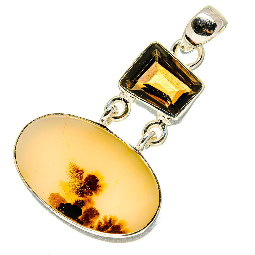 Scenic Dendritic Agate Pendants handcrafted by Anasilvercos - PD756098