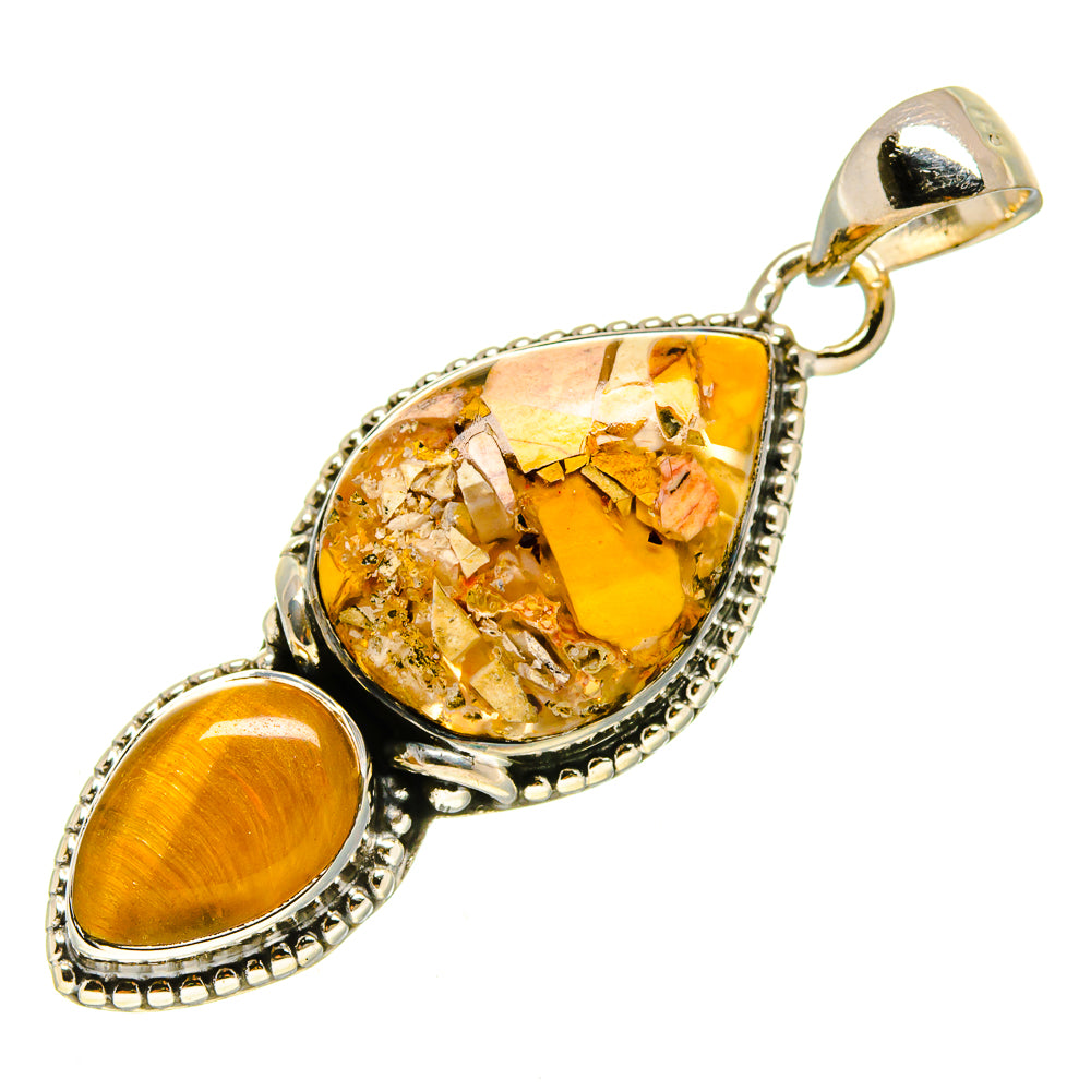 Brecciated Mookaite Pendants handcrafted by Anasilvercos - PD756104