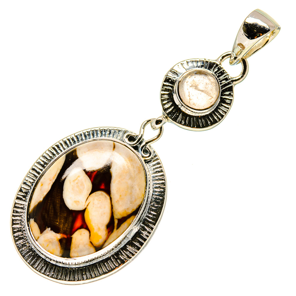 Peanut Wood Jasper Pendants handcrafted by Anasilvercos - PD756114