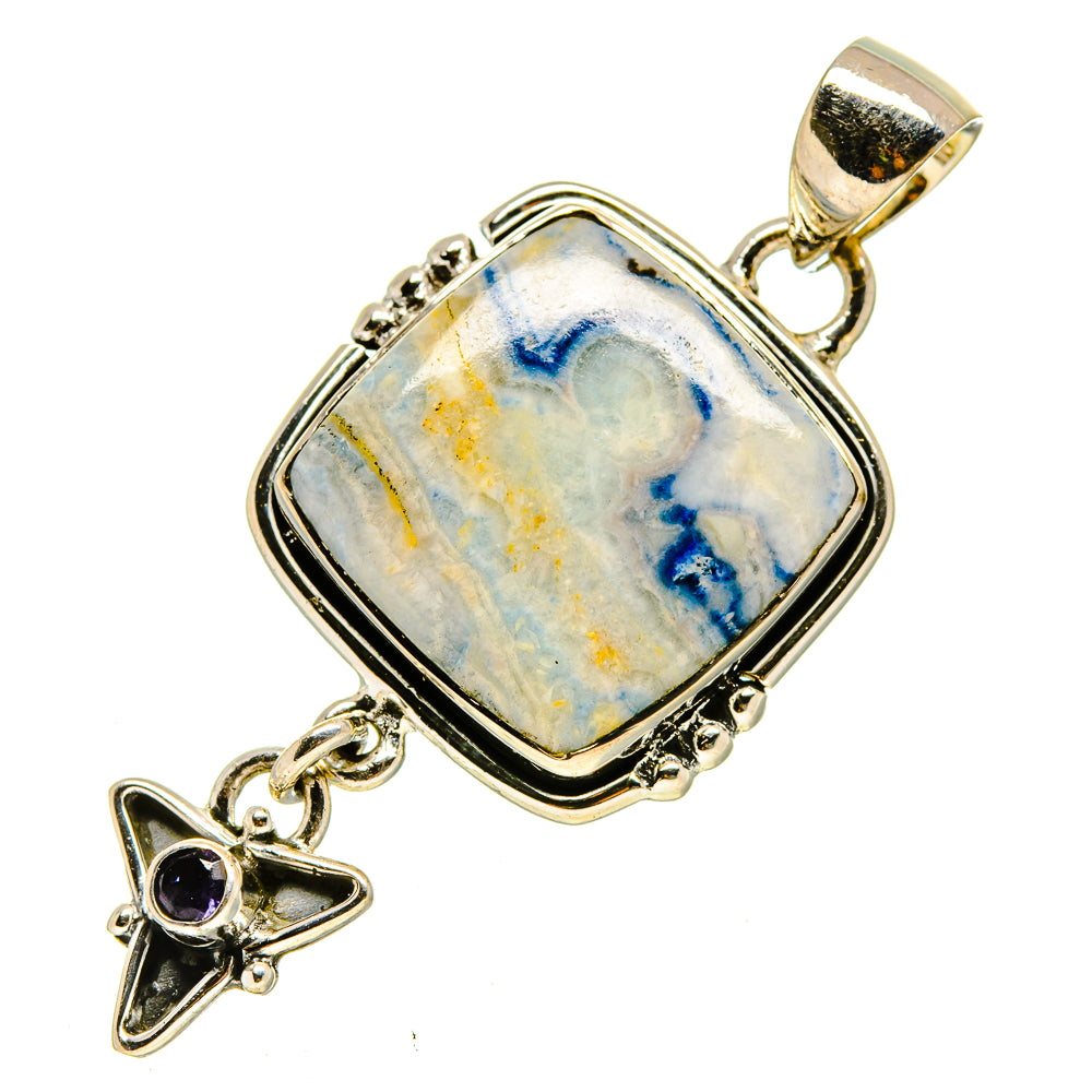Blue Scheelite Pendants handcrafted by Anasilvercos - PD756122