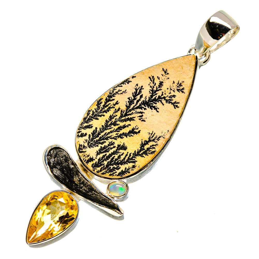 Germany Psilomelane Dendrite Pendants handcrafted by Anasilvercos - PD756137