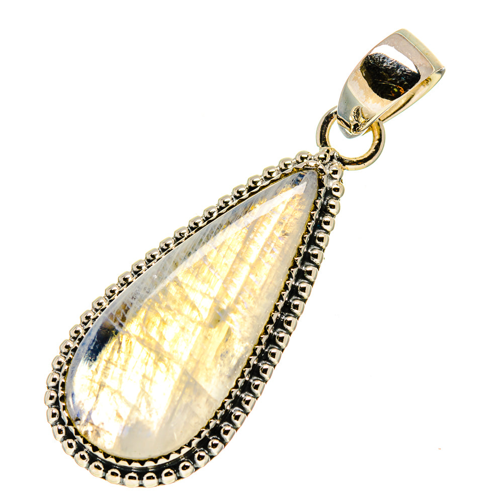 Rainbow Moonstone Pendants handcrafted by Anasilvercos - PD756156