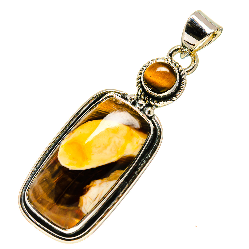 Peanut Wood Jasper Pendants handcrafted by Anasilvercos - PD756159