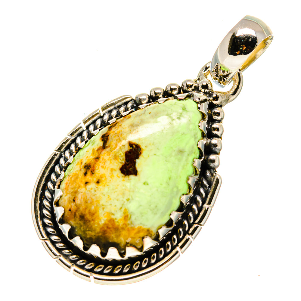 Lemon Chrysoprase Pendants handcrafted by Anasilvercos - PD756162