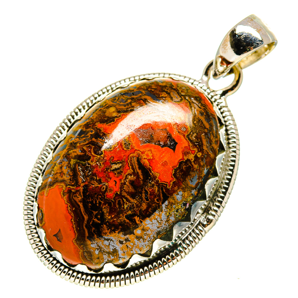 Moroccan Agate Pendants handcrafted by Anasilvercos - PD756193