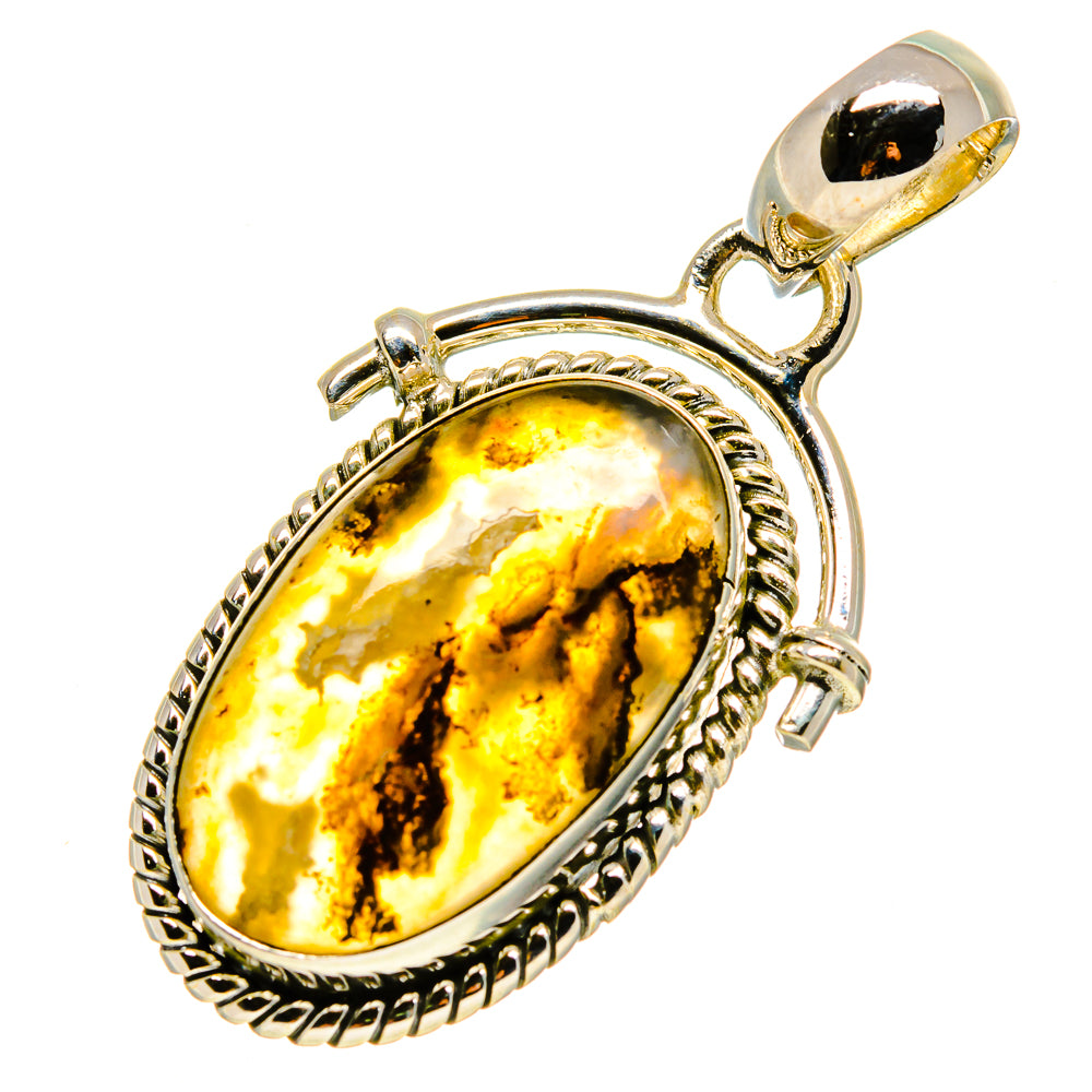 Plume Agate Pendants handcrafted by Anasilvercos - PD756212