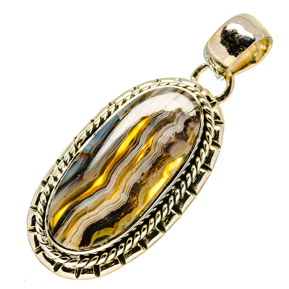 Botswana Agate Pendants handcrafted by Anasilvercos - PD756225