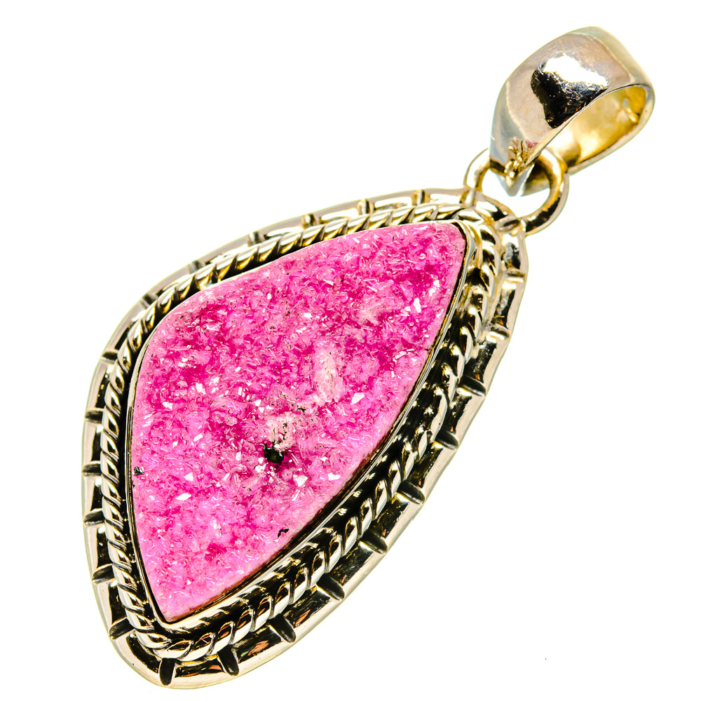 Cobalto Calcite Druzy Pendants handcrafted by Anasilvercos - PD756263