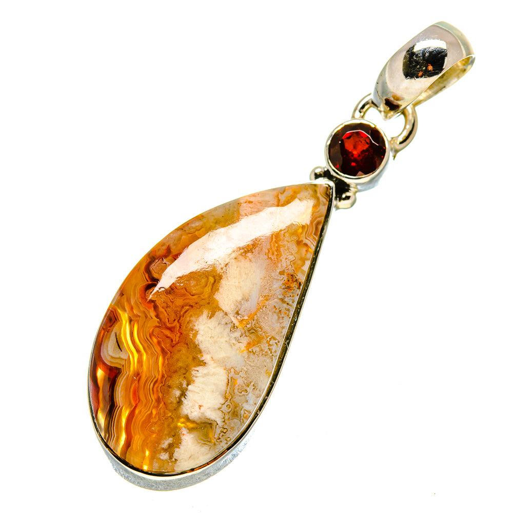 Crazy Lace Agate Pendants handcrafted by Anasilvercos - PD756279