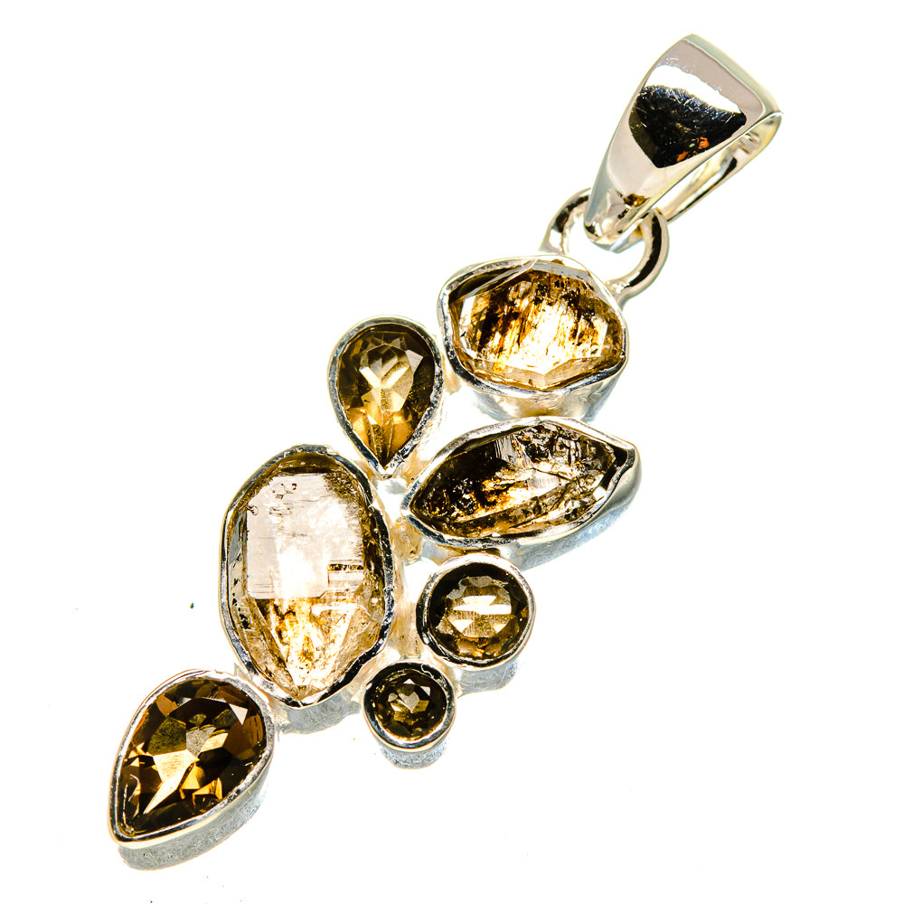 Herkimer Diamond Pendants handcrafted by Anasilvercos - PD756295