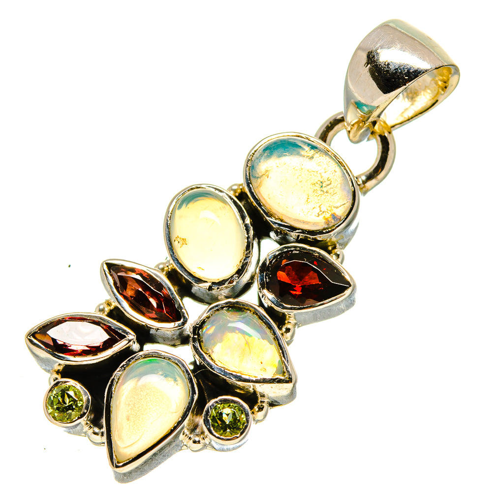 Ethiopian Opal Pendants handcrafted by Anasilvercos - PD756311