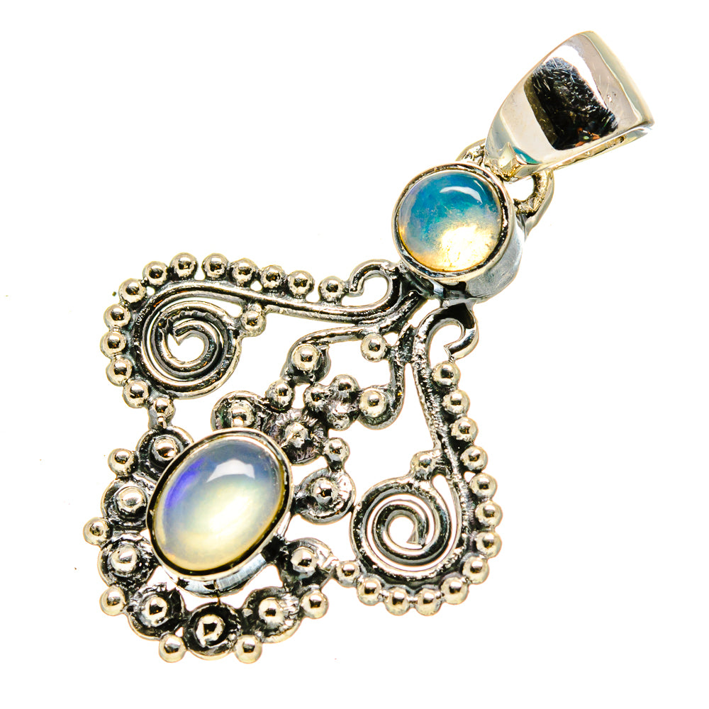 Ethiopian Opal Pendants handcrafted by Anasilvercos - PD756315