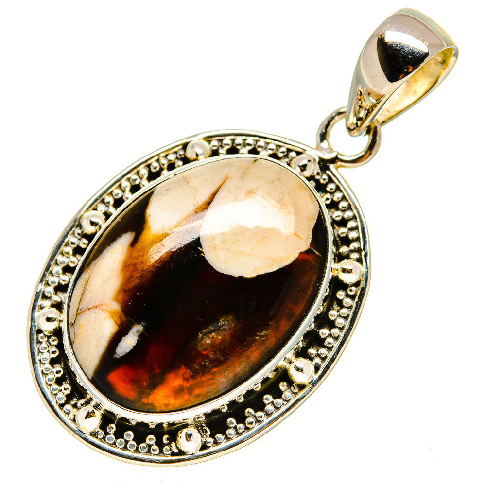 Peanut Wood Jasper Pendants handcrafted by Anasilvercos - PD756337