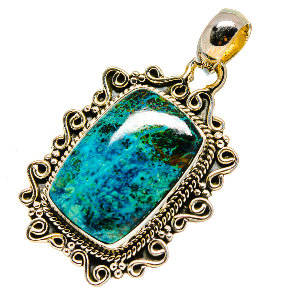 Chrysocolla Pendants handcrafted by Anasilvercos - PD756340