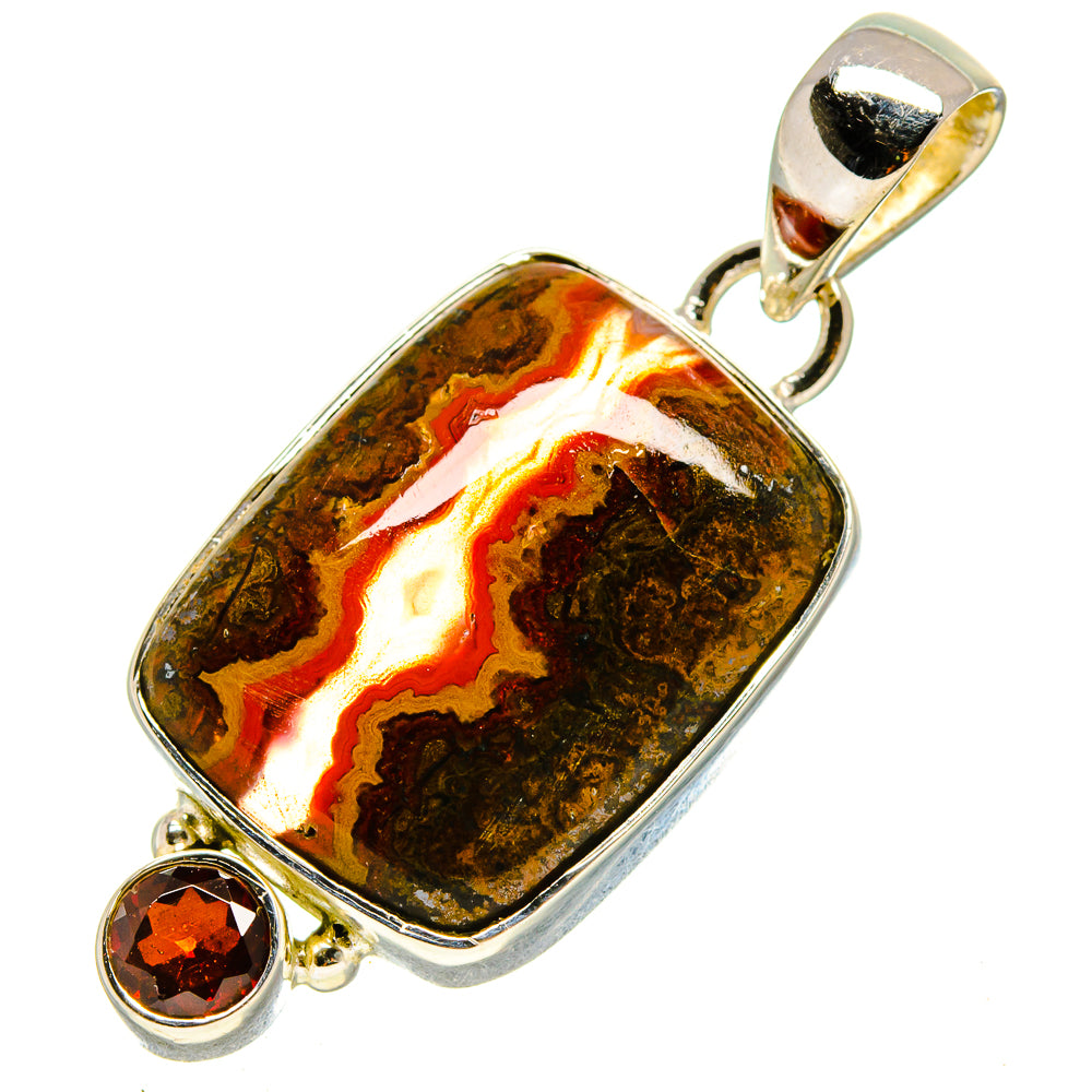 Moroccan Agate Pendants handcrafted by Anasilvercos - PD756342