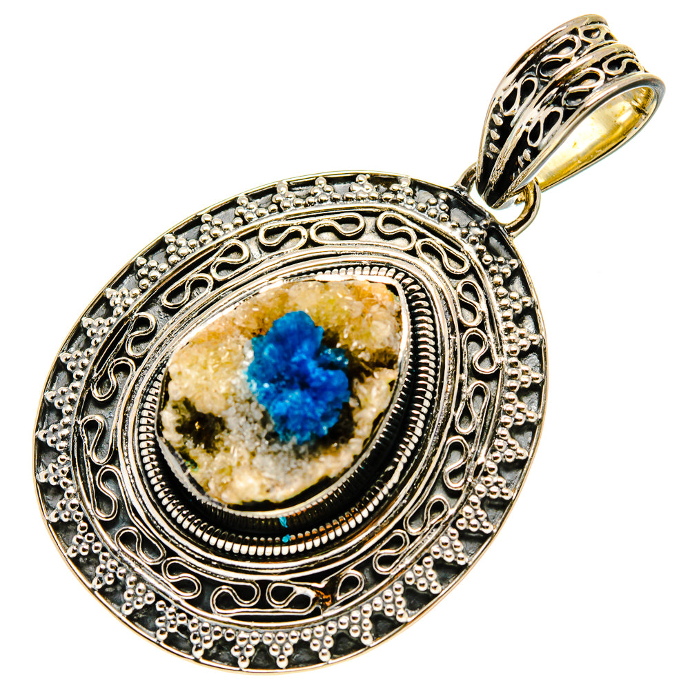 Cavansite Crystal Pendants handcrafted by Anasilvercos - PD756367