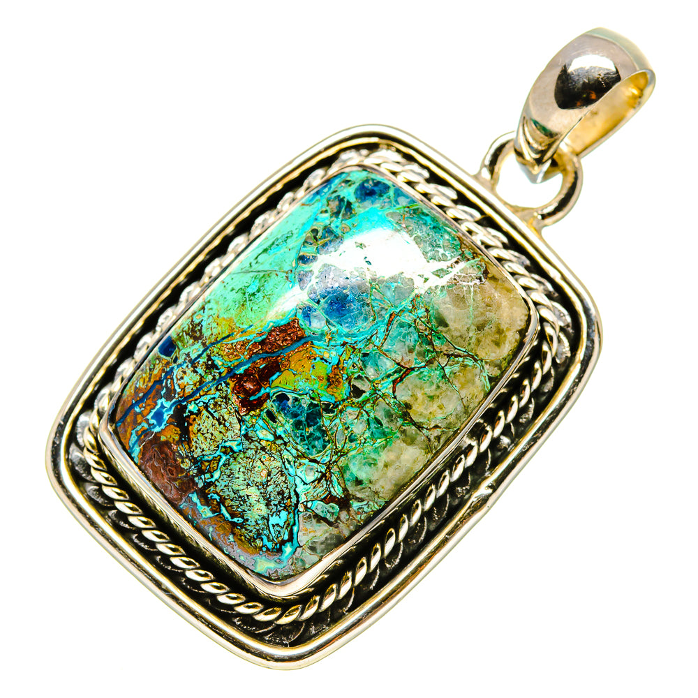 Chrysocolla Pendants handcrafted by Anasilvercos - PD756380