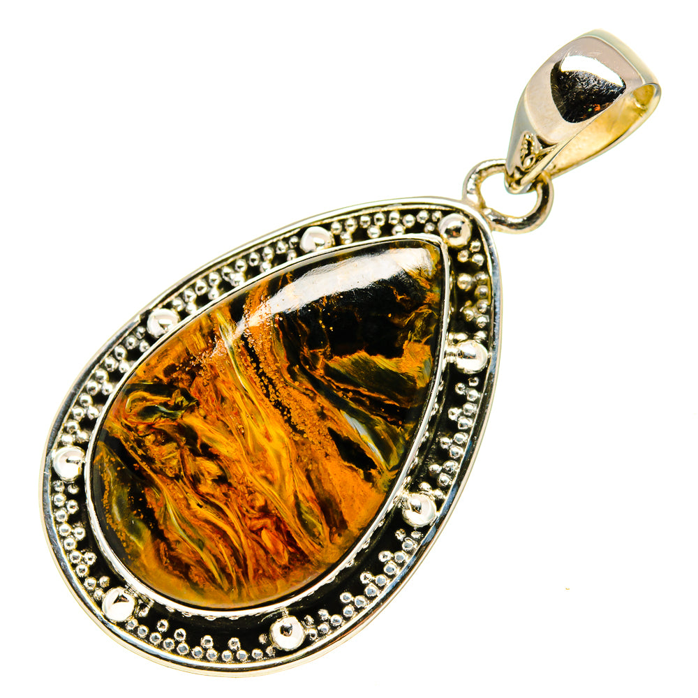 Golden Pietersite Pendants handcrafted by Anasilvercos - PD756406
