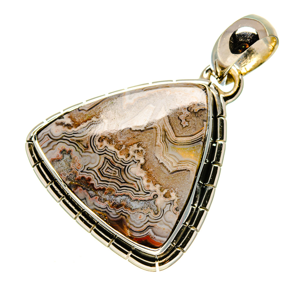 Laguna Lace Agate Pendants handcrafted by Anasilvercos - PD756415