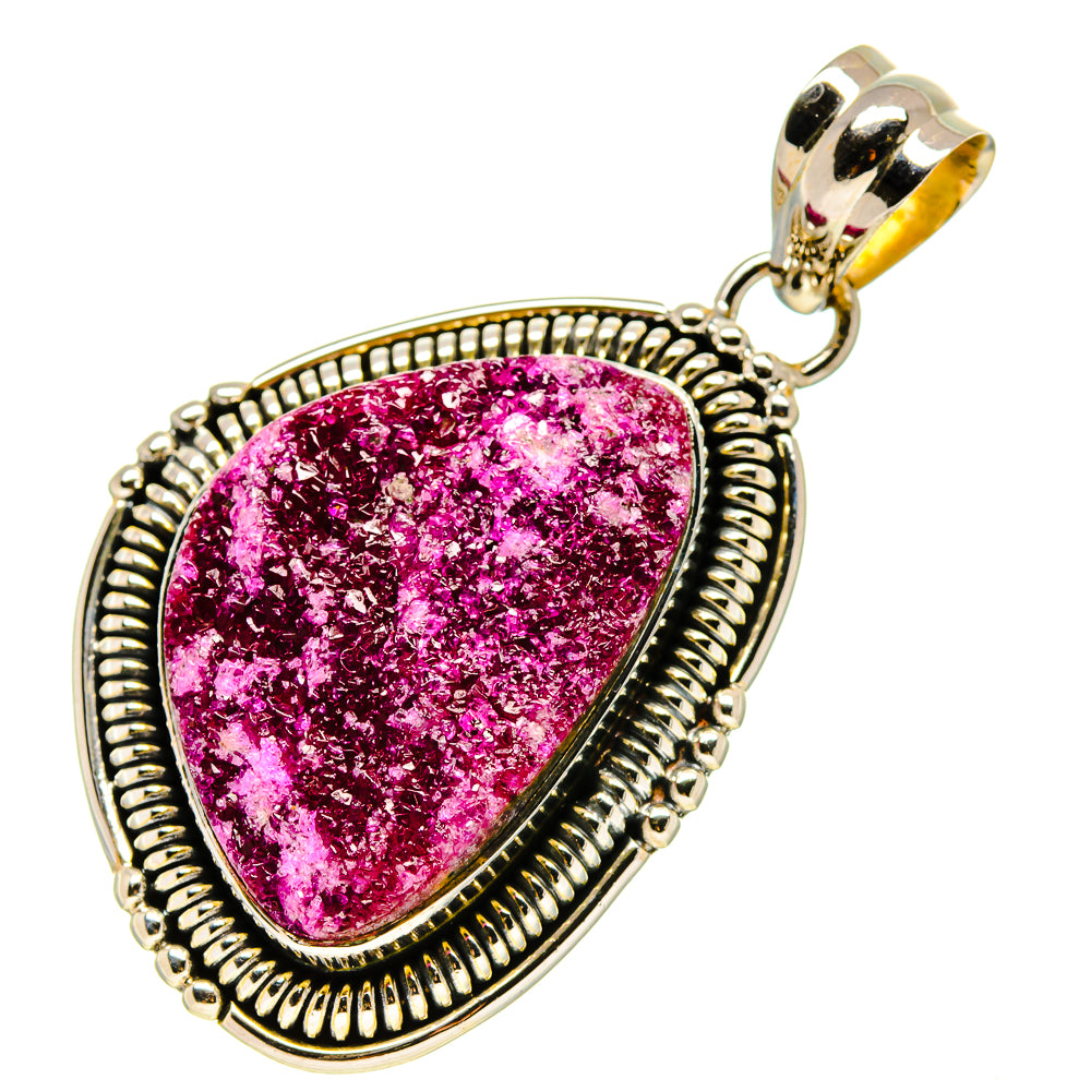 Cobalto Calcite Druzy Pendants handcrafted by Anasilvercos - PD756417