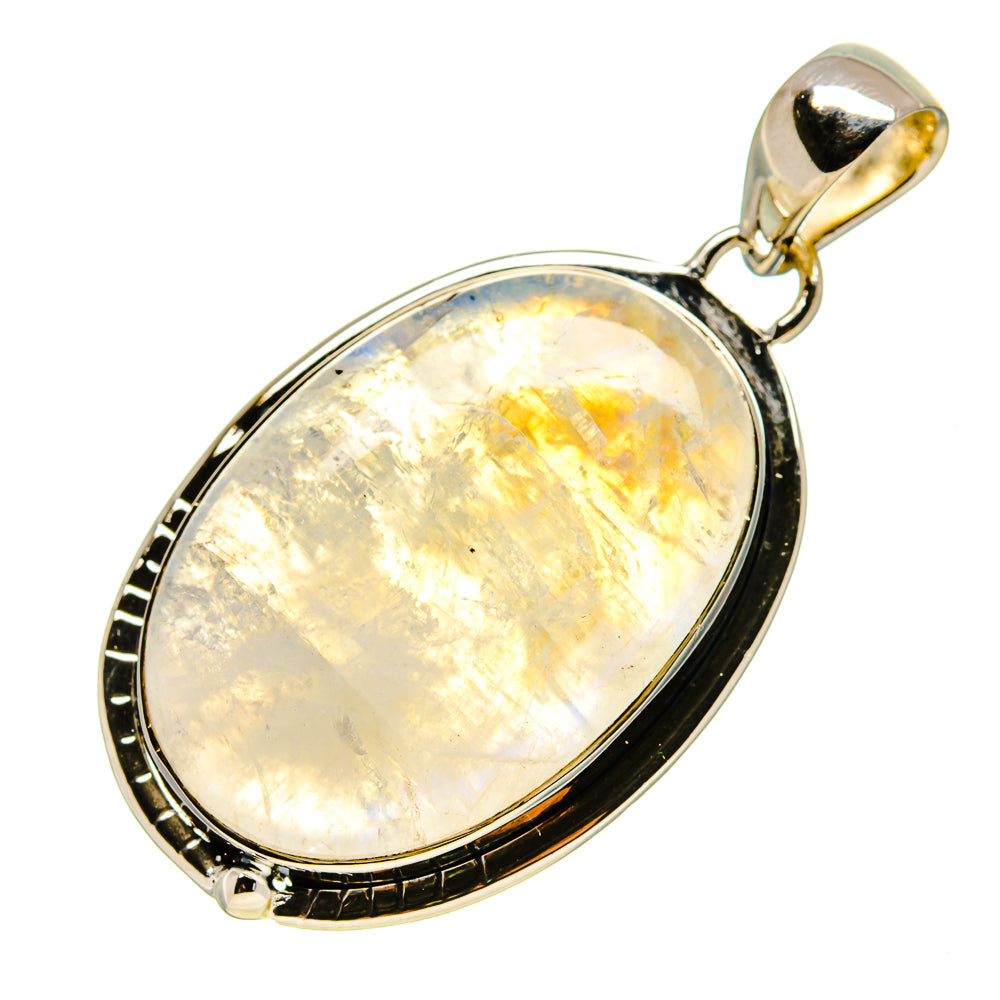 Rainbow Moonstone Pendants handcrafted by Anasilvercos - PD756428