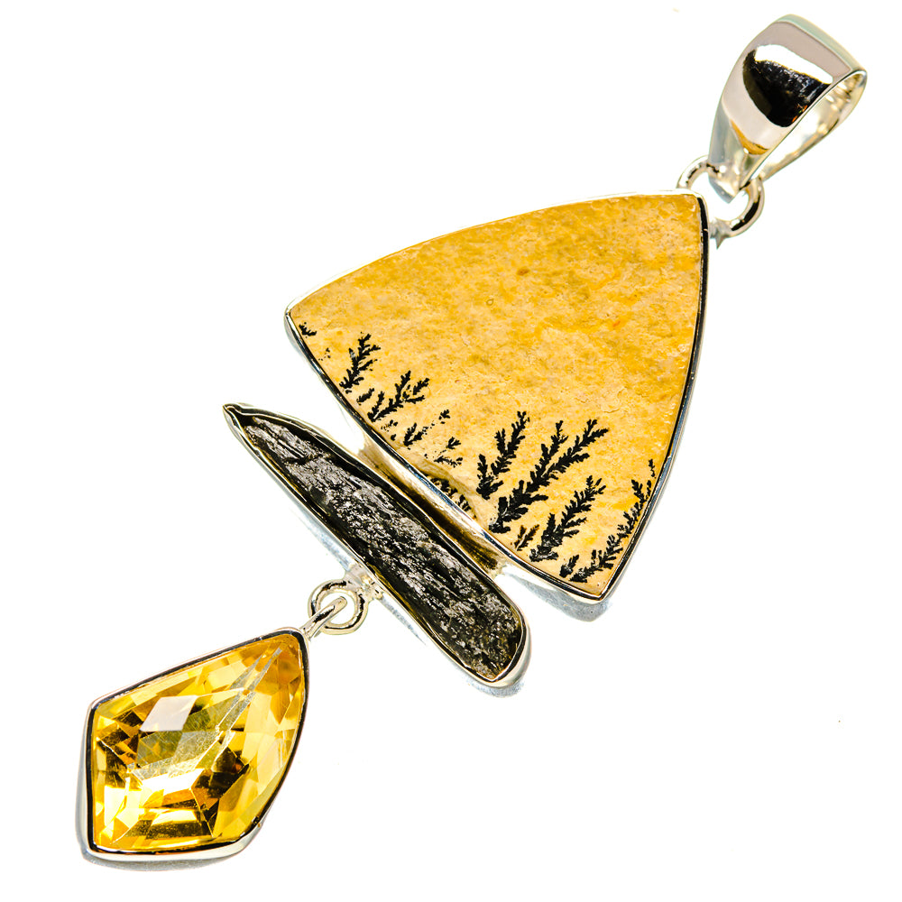Germany Psilomelane Dendrite Pendants handcrafted by Anasilvercos - PD756439