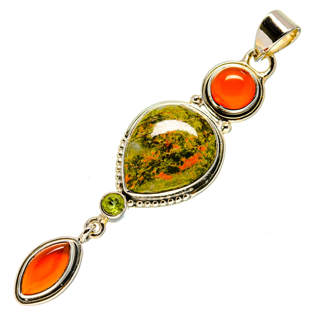 Unakite Pendants handcrafted by Anasilvercos - PD756444