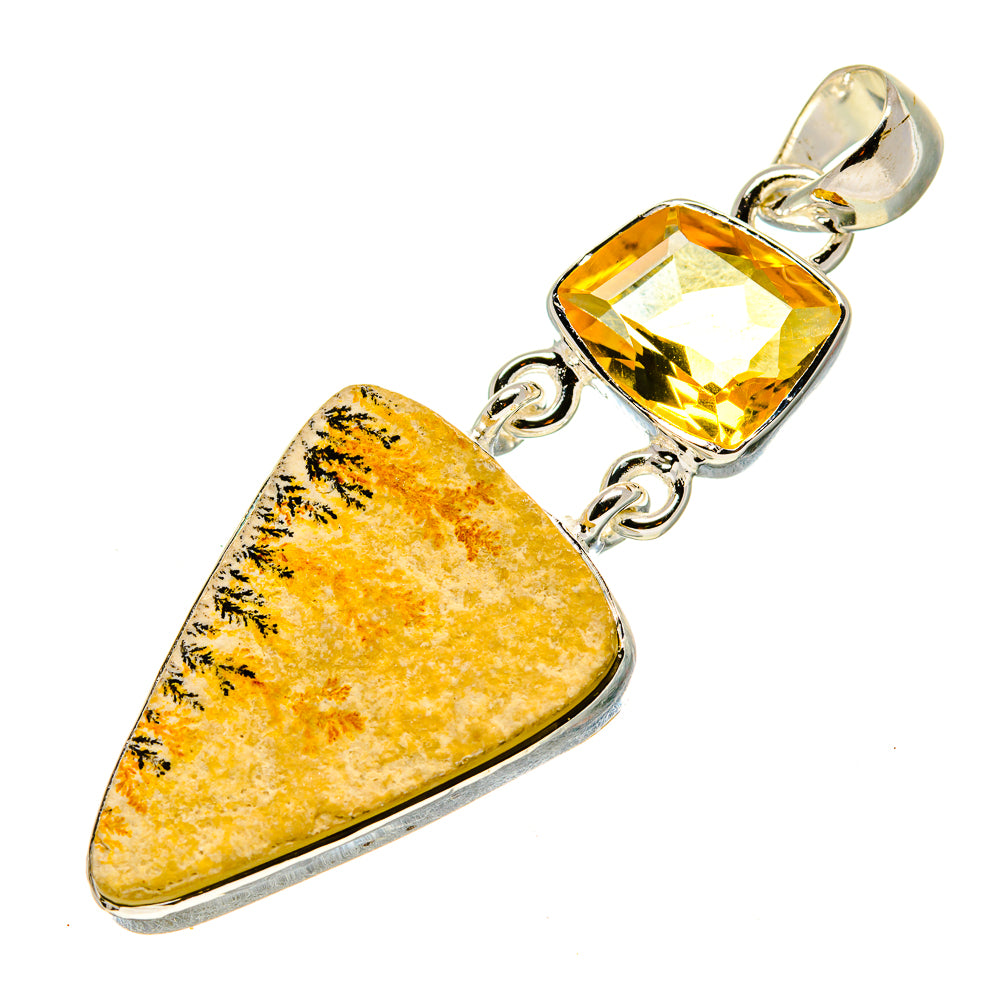 Germany Psilomelane Dendrite Pendants handcrafted by Anasilvercos - PD756446