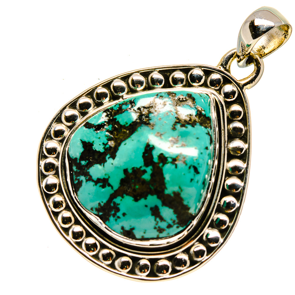 Tibetan Turquoise Pendants handcrafted by Anasilvercos - PD756456