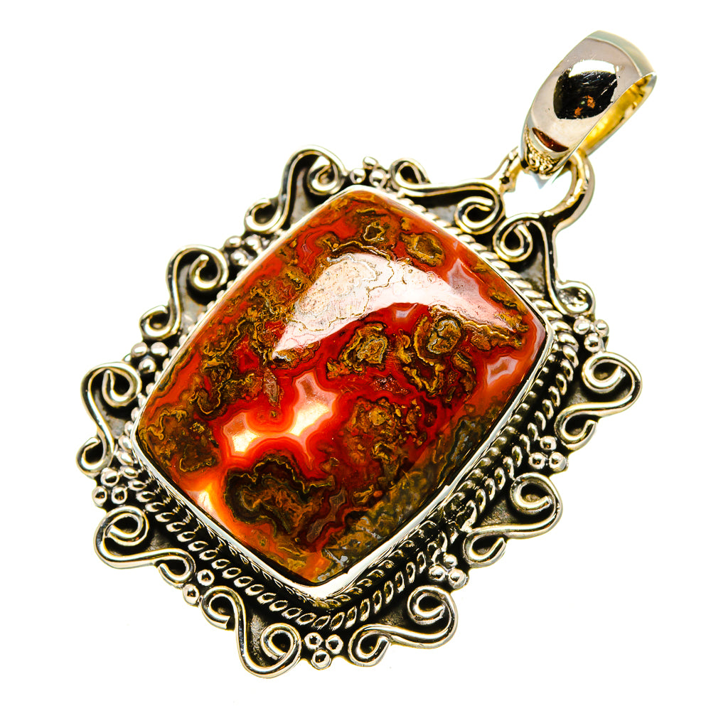 Moroccan Agate Pendants handcrafted by Anasilvercos - PD756459