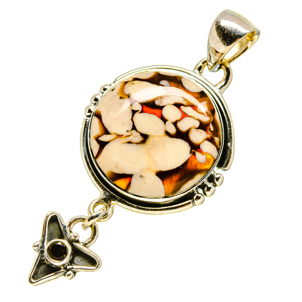 Peanut Wood Jasper Pendants handcrafted by Anasilvercos - PD756471