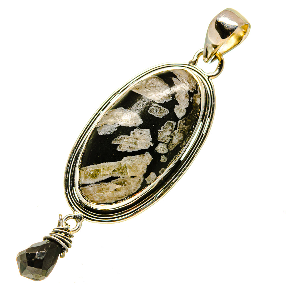 Chrysanthemum Stone Pendants handcrafted by Anasilvercos - PD756479