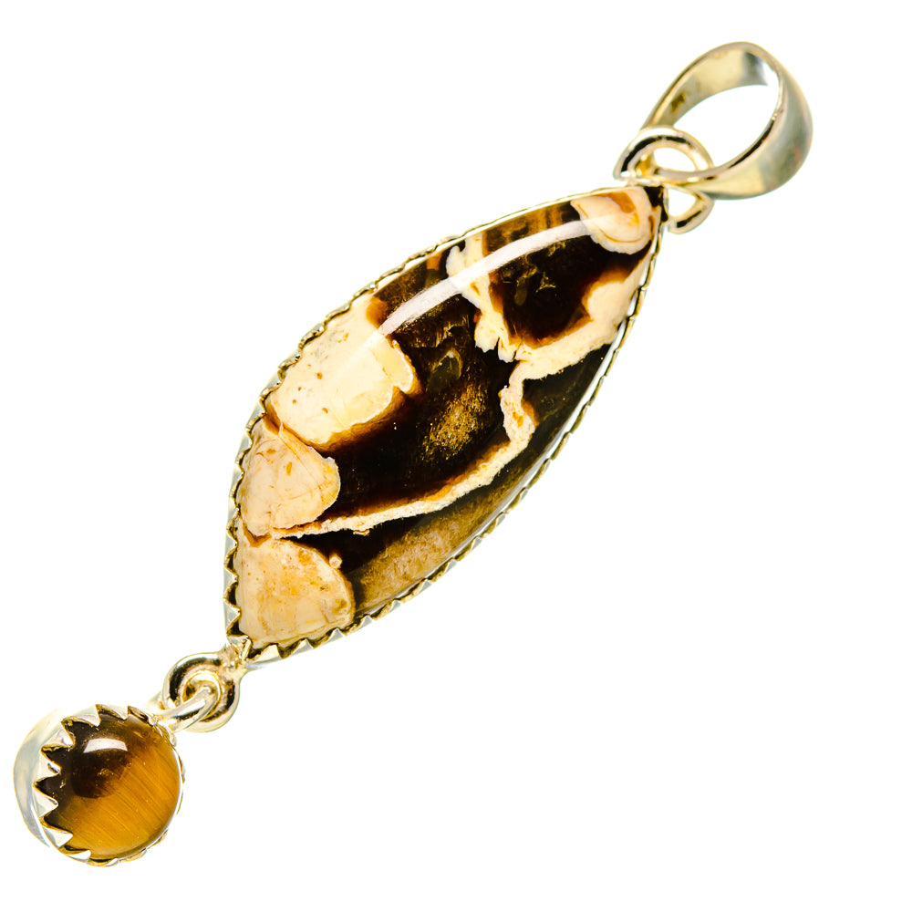 Peanut Wood Jasper Pendants handcrafted by Anasilvercos - PD756488