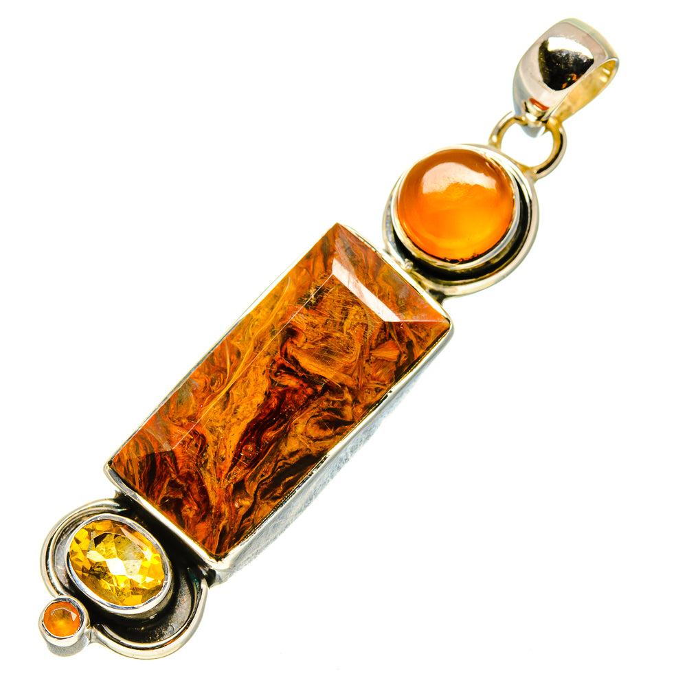 Golden Pietersite Pendants handcrafted by Anasilvercos - PD756491